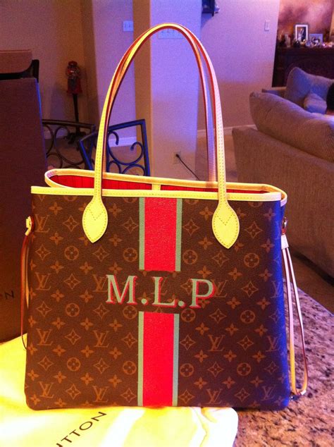 louis vuitton custom initials|Louis Vuitton bag with monogram.